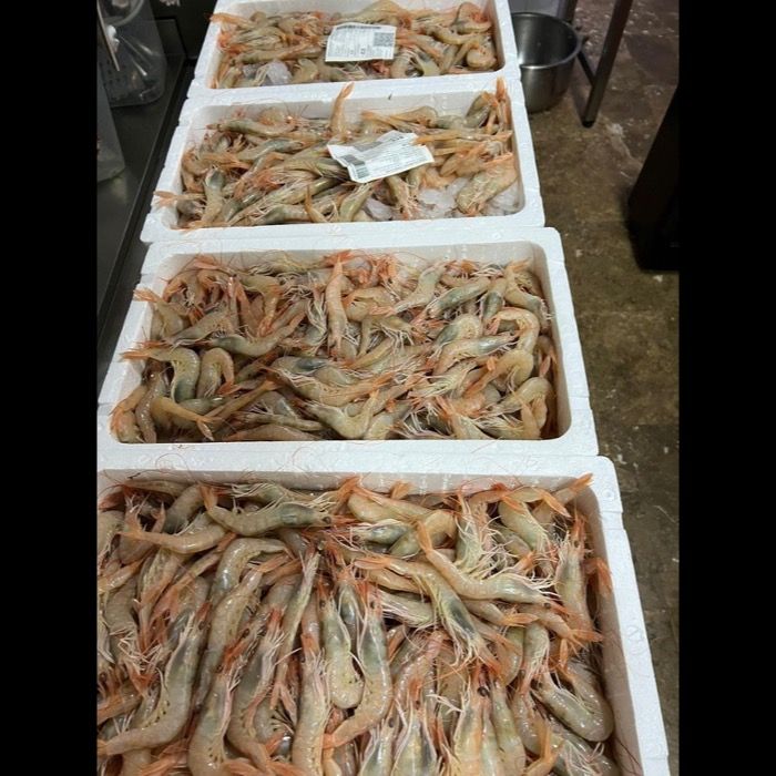 White prawns at Casa Machín, Écija